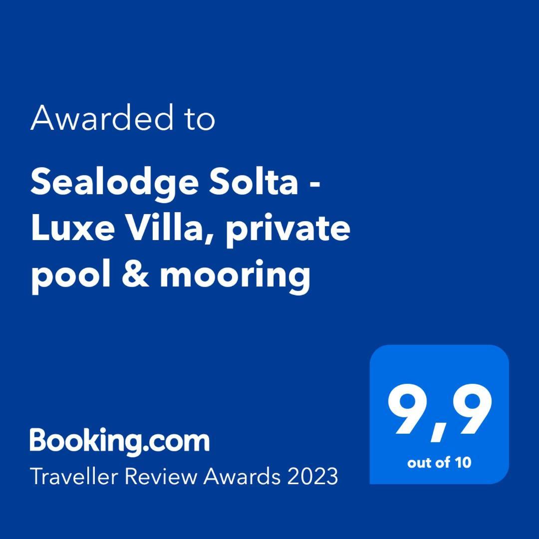 Sealodge - Luxe Villa, Private Pool, Mooring, Parking, Sea & Mountain View, At 150 M From Idyllic Private Beach Rogač 외부 사진